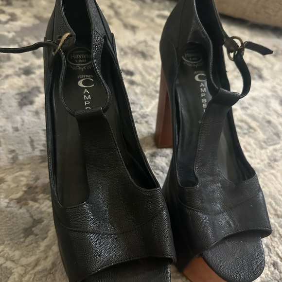 Jeffrey Campbell Foxy T Strap platform heels - Picture 3 of 5